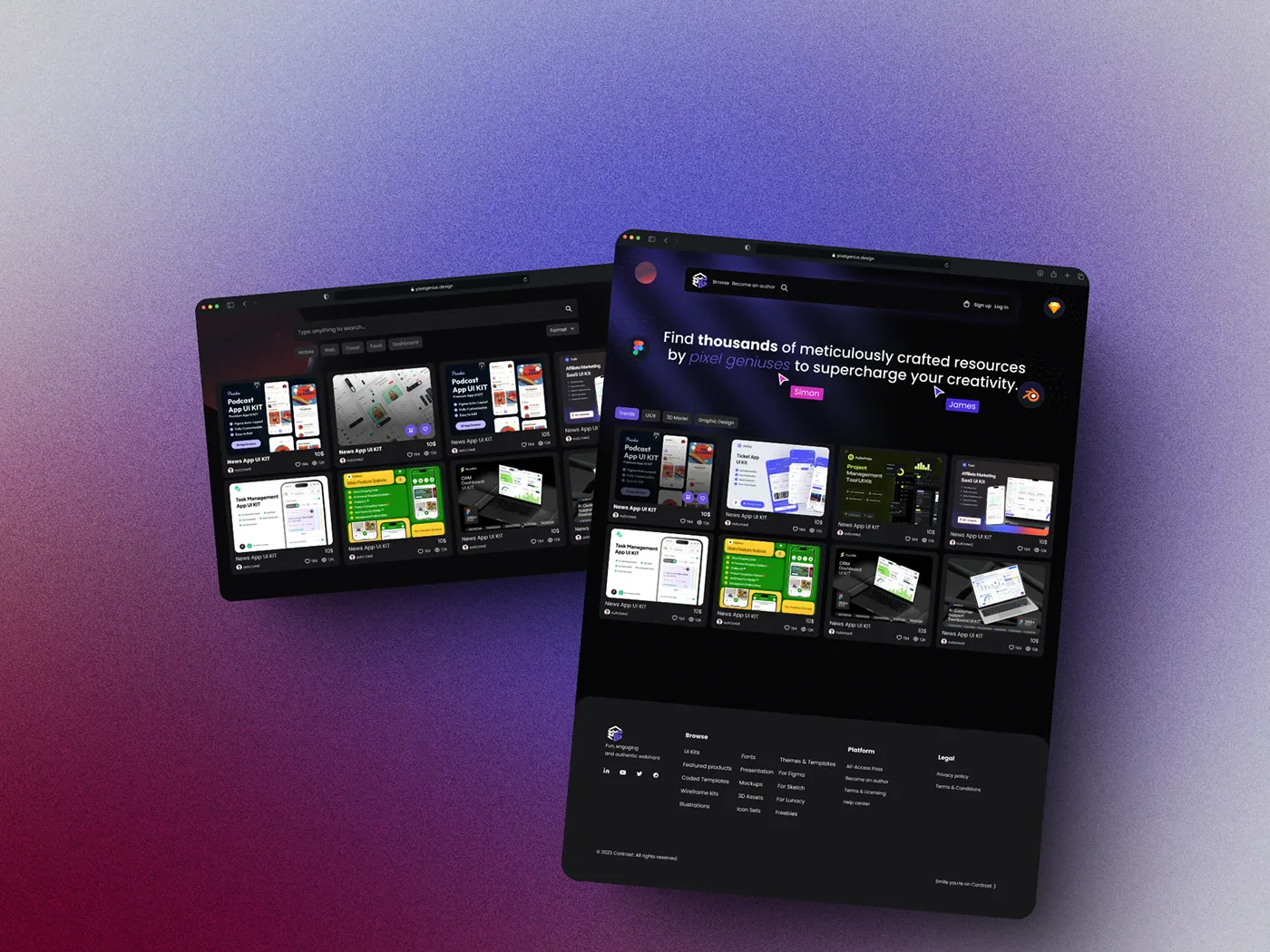 PixelGenius Resource Marketplace
